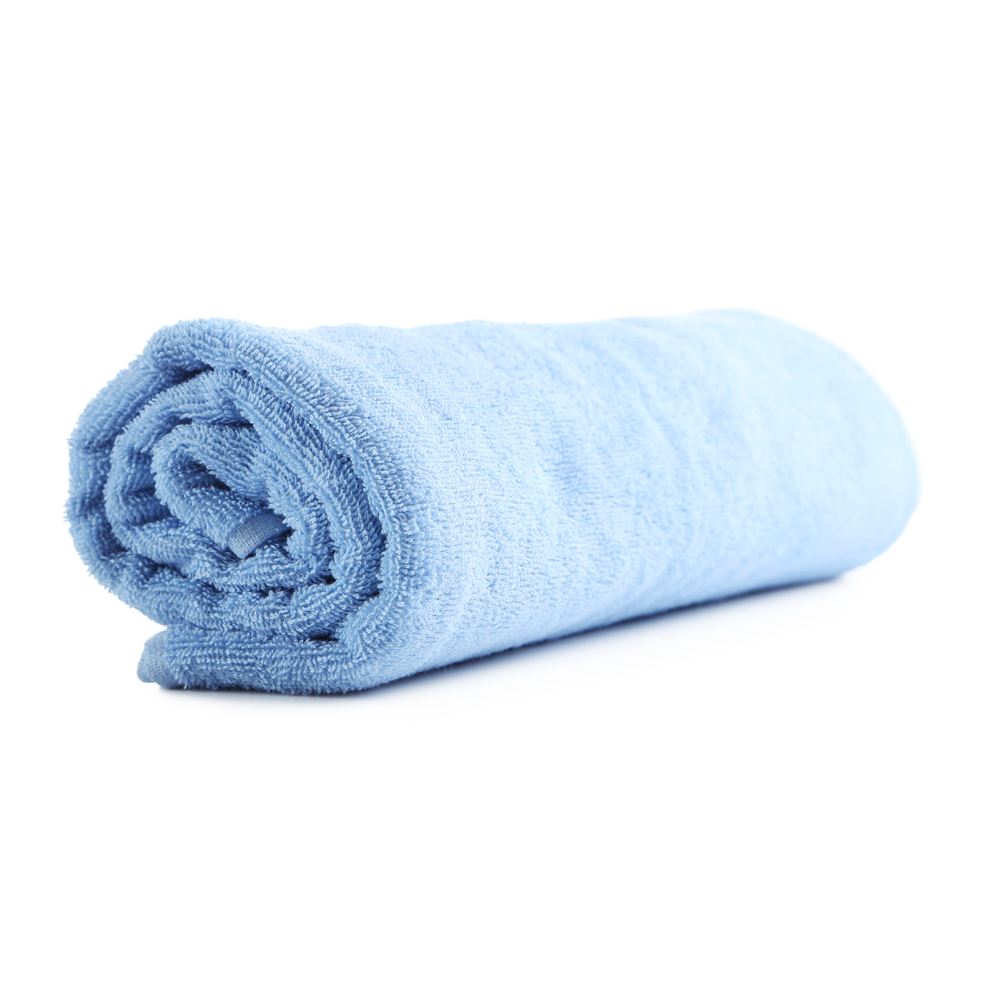  OptiPlus 16 x 16 Microfiber Terry Towels Treated with  Silvadur 930 Antimicrobial - Blue : Health & Household